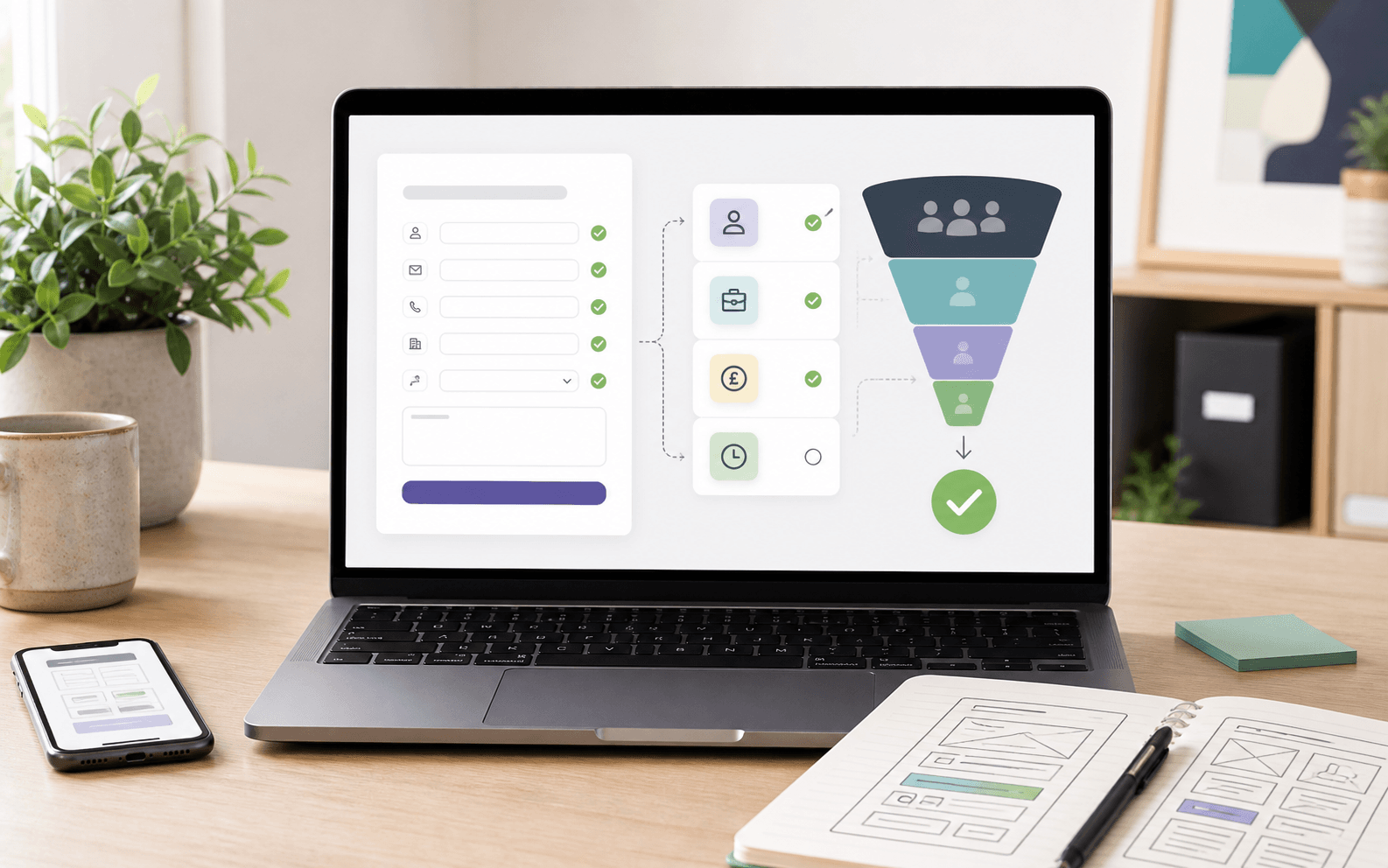 Vizual pentru optimizarea captarii de lead-uri